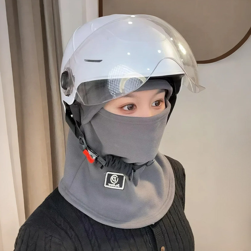 全脸保暖面罩冬季骑行电动车头套