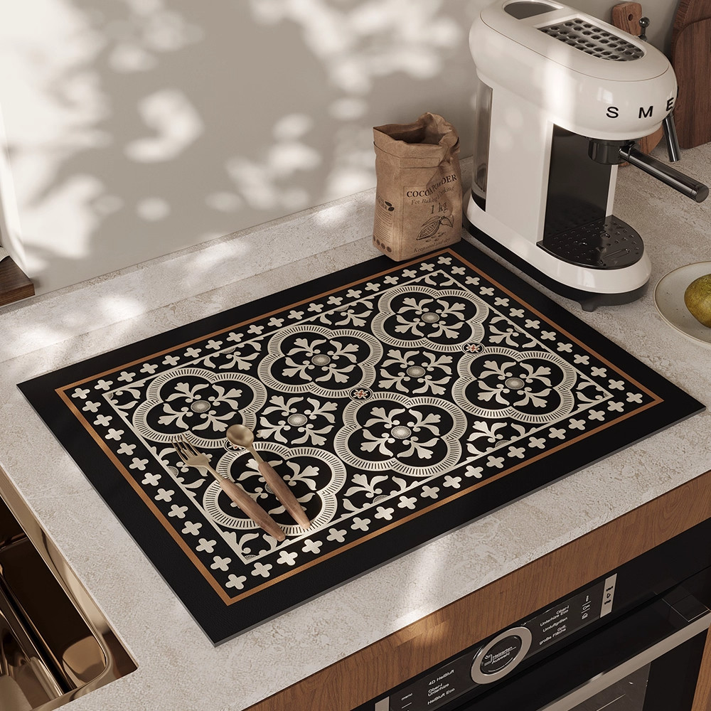 美式厨房台面沥水垫洗碗池吸水垫硅藻泥垫浴室卫生间速干防滑垫,居家布艺,餐垫,淘宝优惠券,粉丝福利购,淘宝优惠卷