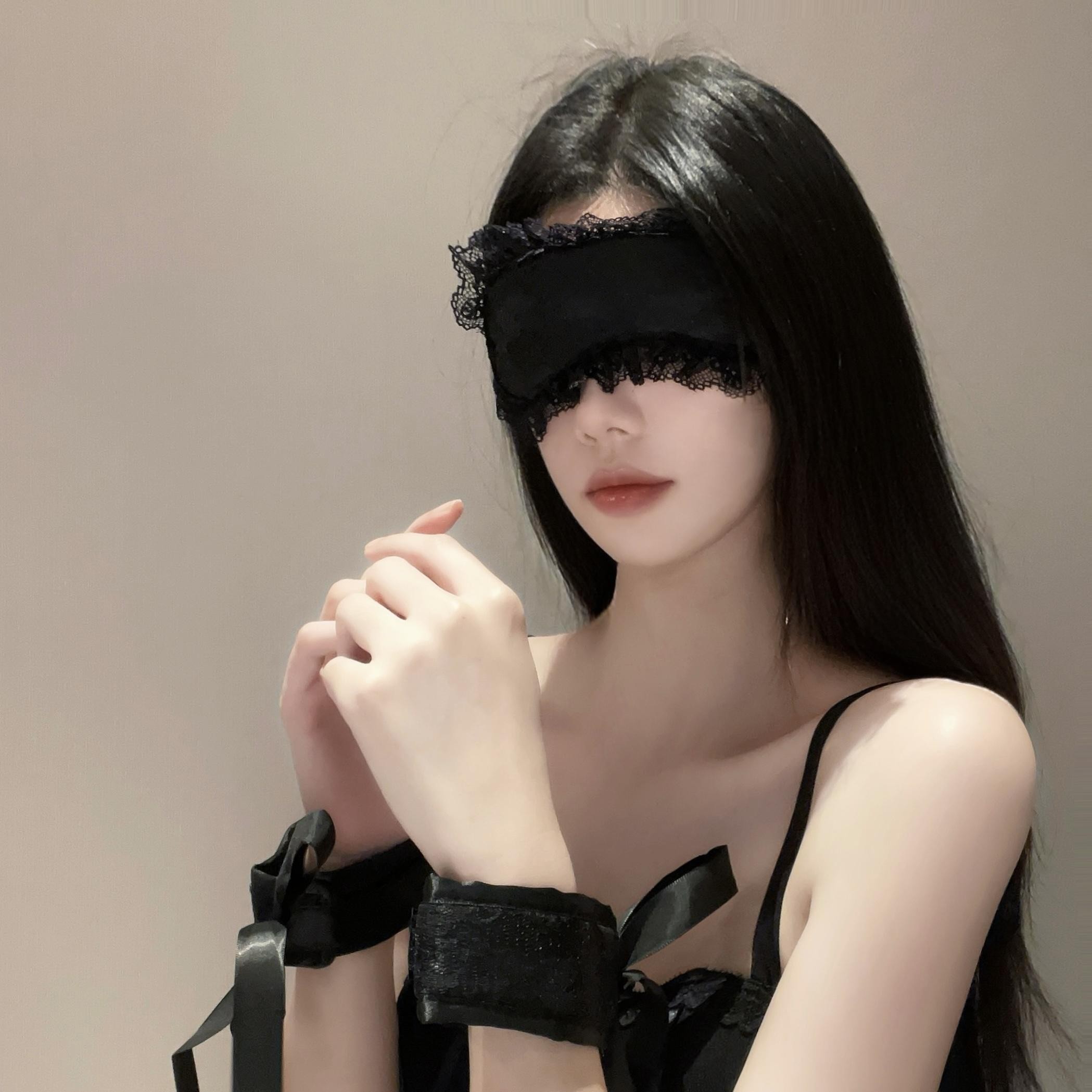 蕾丝眼罩情调禁欲系遮眼布条