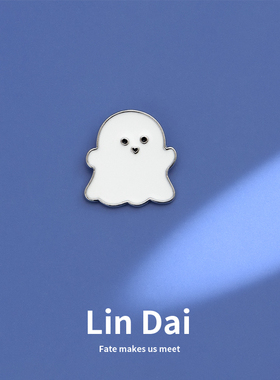 小幽灵胸针可爱日系男女情侣迷你金属徽章别针学生包包装饰品扣针