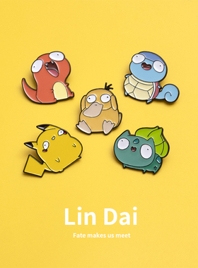 卡通小动物胸花胸针可爱日系金属徽章衣服书包装饰别针扣针配饰女