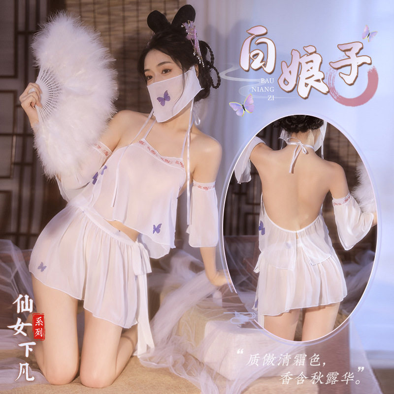寝服款女公主汉服古风超仙性感古代睡裙贵妃古装睡衣宫廷内衣情调