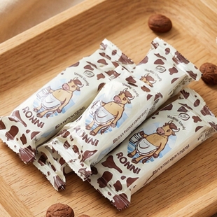 进口俄罗斯大奶牛威化糖果KONTI巧克力威化饼干早餐饼零食品正品