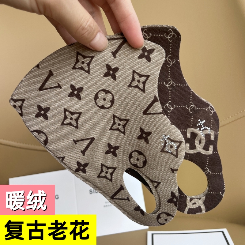 一片式德绒支撑不粘嘴保暖口罩