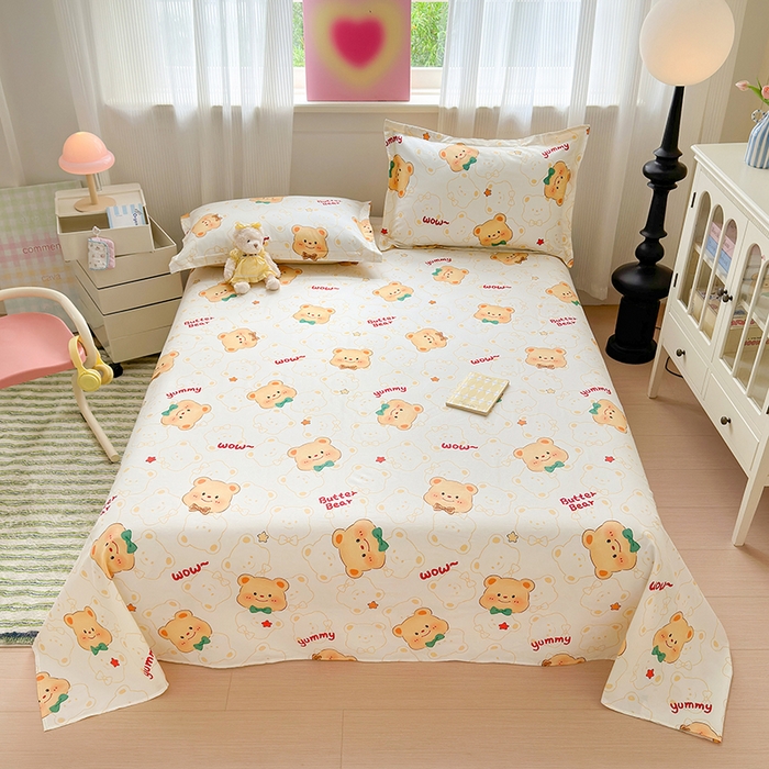 新疆棉纯棉床单单件100全棉单双人学生宿舍被单2025新款四季通用