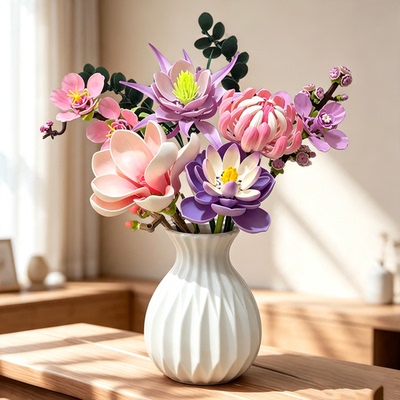 永生花单支玫瑰花荷花芍药百合