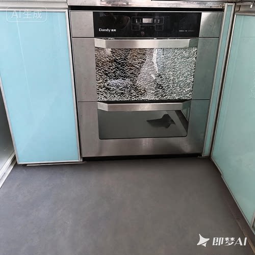 定制Dandy德典嵌入式消毒柜110-7配件黑色钢化玻璃面板抽屉柜门