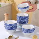 大号耐高温单个陶瓷饭碗 中式 碗盘家用餐具套装 宿舍学生泡面用新款