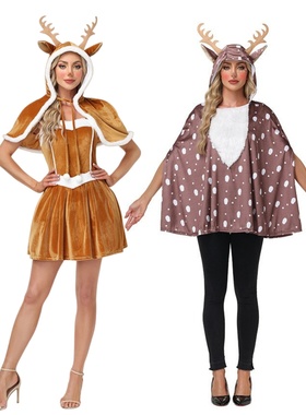 Sexy Christmas uniform dress poses for Halloween cosplay