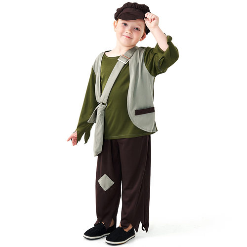 儿童邮递员衣服cosplay角色扮演男童卖报服六一节舞台表演出服饰