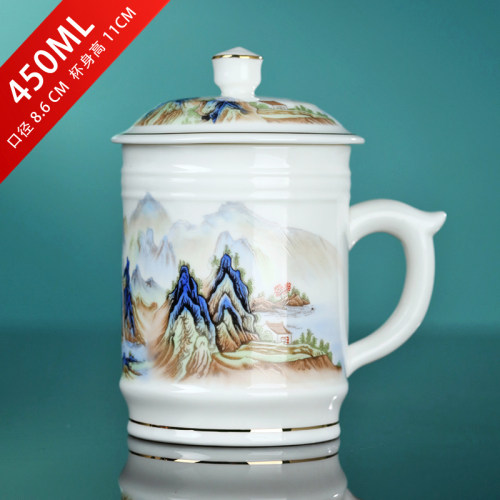 景德镇新中式高温茶杯不留茶垢