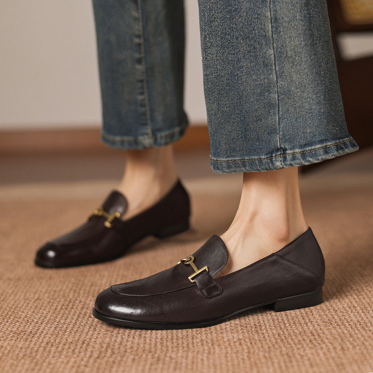 2026新款真皮女鞋平底单鞋时尚百搭休闲鞋舒适软底豆豆鞋,女鞋,浅口单鞋,淘宝优惠券,粉丝福利购,淘宝优惠卷