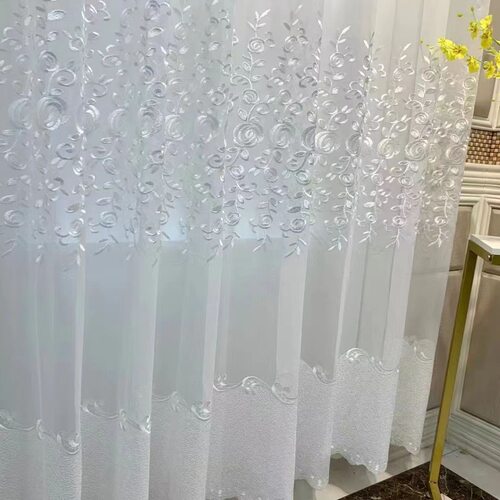 梦幻绣花窗纱客厅卧室遮阳防晒