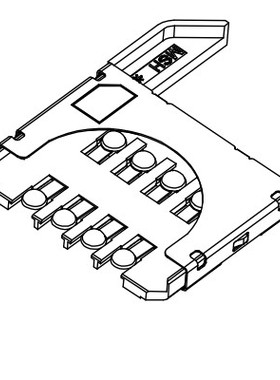 47468-8001 474688001 SIM卡座8PIN molex全新原装连接器