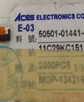50501-01441-001 0.5mm间距14pin ACES进口原装连接器正品现货