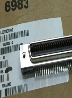 5557932-2 50pin母头90度弯脚铁壳加高 TE/AMP进口原装正品