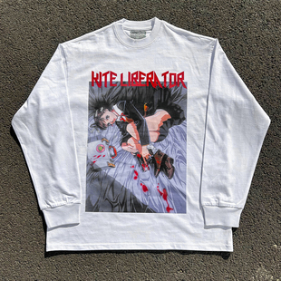 王有病工作室 重磅260G! KITE LIBERATOR梅津泰臣长袖T恤情侣装