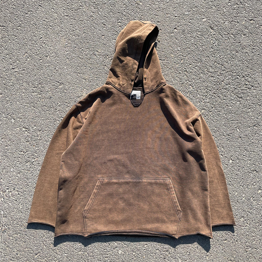 450G重磅清仓 VINTAGE复古水洗做旧卫衣高级感慵懒风情侣连帽衫