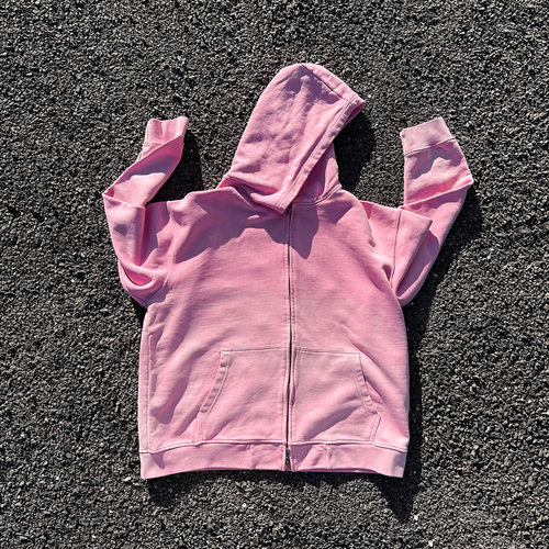 清仓处理！少女可爱粉色减龄设计拉链外套学生男女同款开衫卫衣