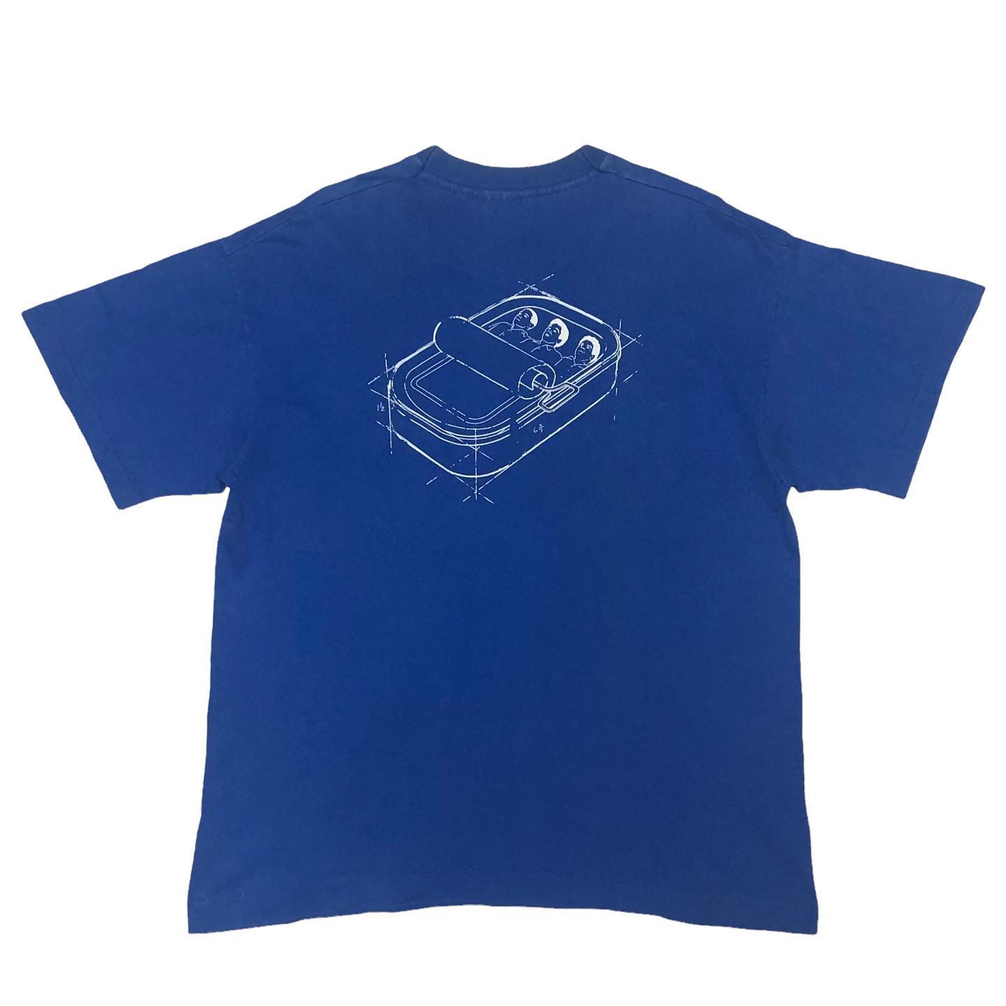 王有病工作室 重磅260G！多巴胺穿搭克莱因蓝情侣oversize短袖T恤