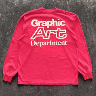 王有病工作室 重磅260G！潮流百搭美式古着vintage男女长袖T恤