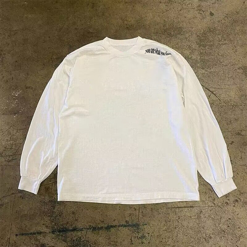 王有病工作室 260G重磅！流行男女同款长袖T恤春秋款百搭情侣装