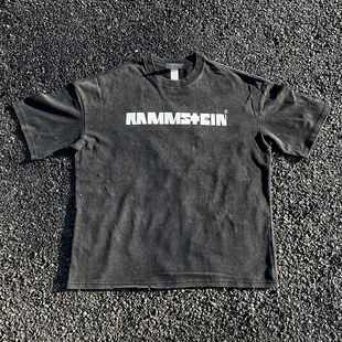 王有病十年老店！百元品质实拍 Rammstein德国战车嘻哈短袖T恤