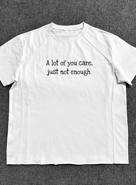王有病工作室 小众设计师款短袖高级感情侣基础T恤夏季极简风上衣