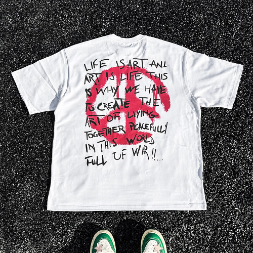 王有病工作室 重磅260G！VINTAGE T-shirt 美式潮流大码短袖T恤
