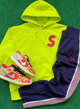 480G纯棉大毛圈 ins小众设计感线条涂鸦大码oversize连帽卫衣