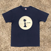 T恤校园情侣款 抽象动漫月亮短袖 220G轻薄高织不透 王有病工作室