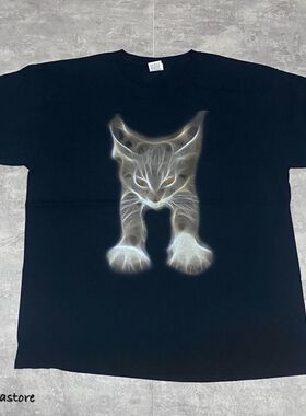 王有病工作室 220G 透气正肩版！上衣潮流百搭印花宽松大码456XL