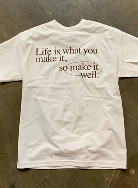 王有病工作室 220G 透气正肩版！so make it well复古男女短袖T恤