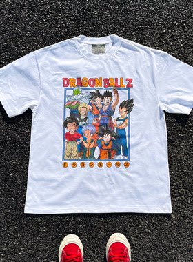 王有病工作室 重磅260G！DragonBall七龙珠周边tee短袖t恤情侣装