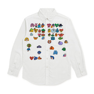 巨好看的早秋衬衫小众设计感卡通美式复古多巴胺搭配外套高级感