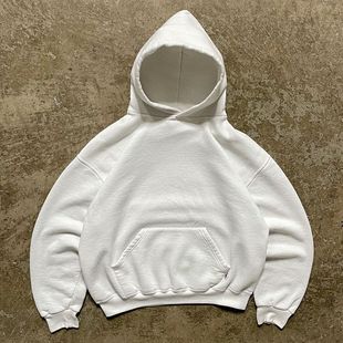 480G纯棉大毛圈 456XLhoodie 秋冬纯色连帽卫衣男女同款