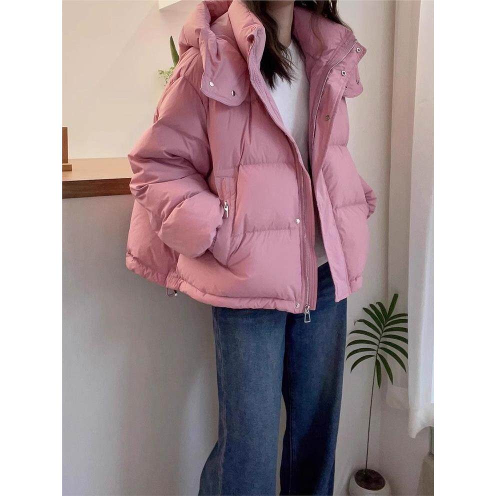 棉衣女秋冬短款韩版大码宽松棉服小个子连帽保暖休闲外套