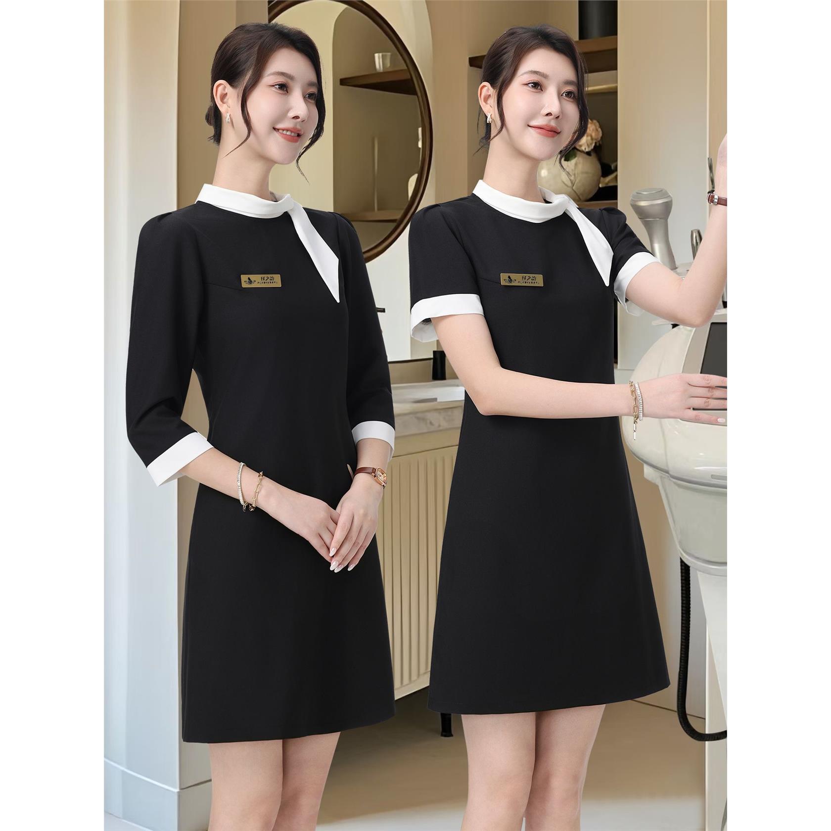 高端美容院师工作服秋冬