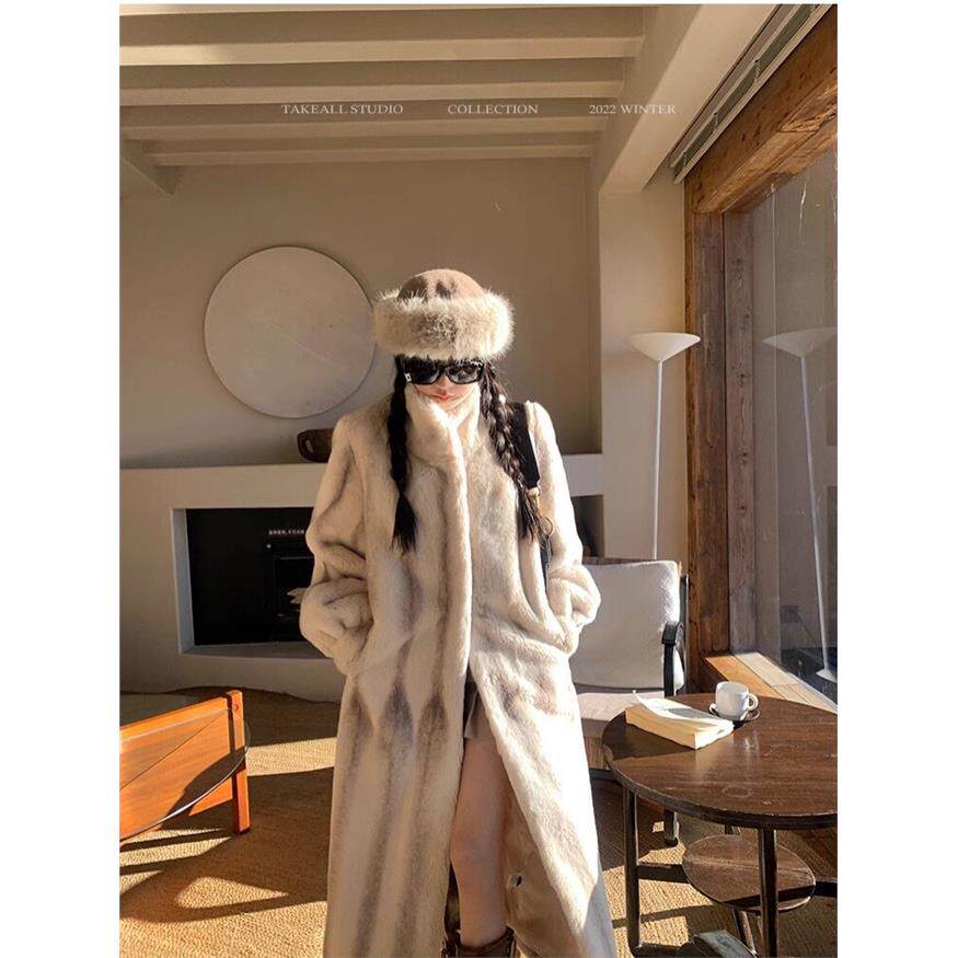 环保水貂皮草皮毛一体宽