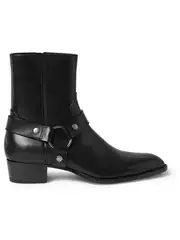 Chelsea Boots for Men, European and American Style, New Autumn and Winter Models, Suede Leather, British Fashion, Unique Pointed Toe, Buckle Chain Martin Boots