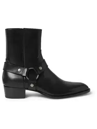 Chelsea Boots for Men, European and American Style, New Autumn and Winter Models, Suede Leather, British Fashion, Unique Pointed Toe, Buckle Chain Martin Boots