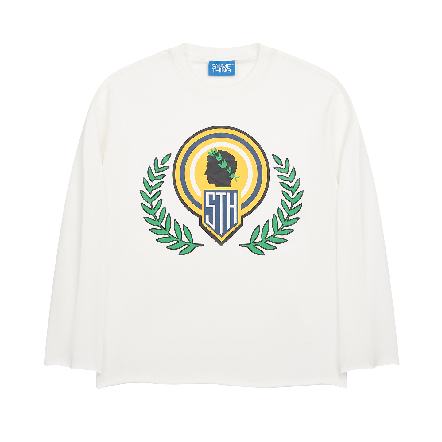SOMETHING学院印花T恤