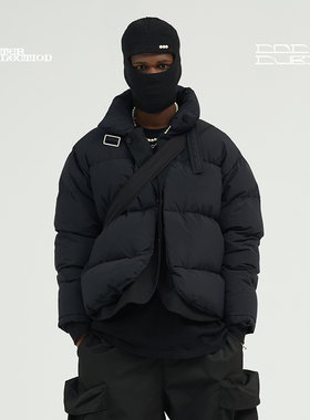 COC CUBE 2021AW西装门襟拼接羽绒服