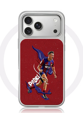 佩德里巴萨大孔黑框玻璃磨砂磁吸碳纤纹手机壳适用苹果iphone17promax华为P80PRO小米17PROMAX全包按键P70PRO