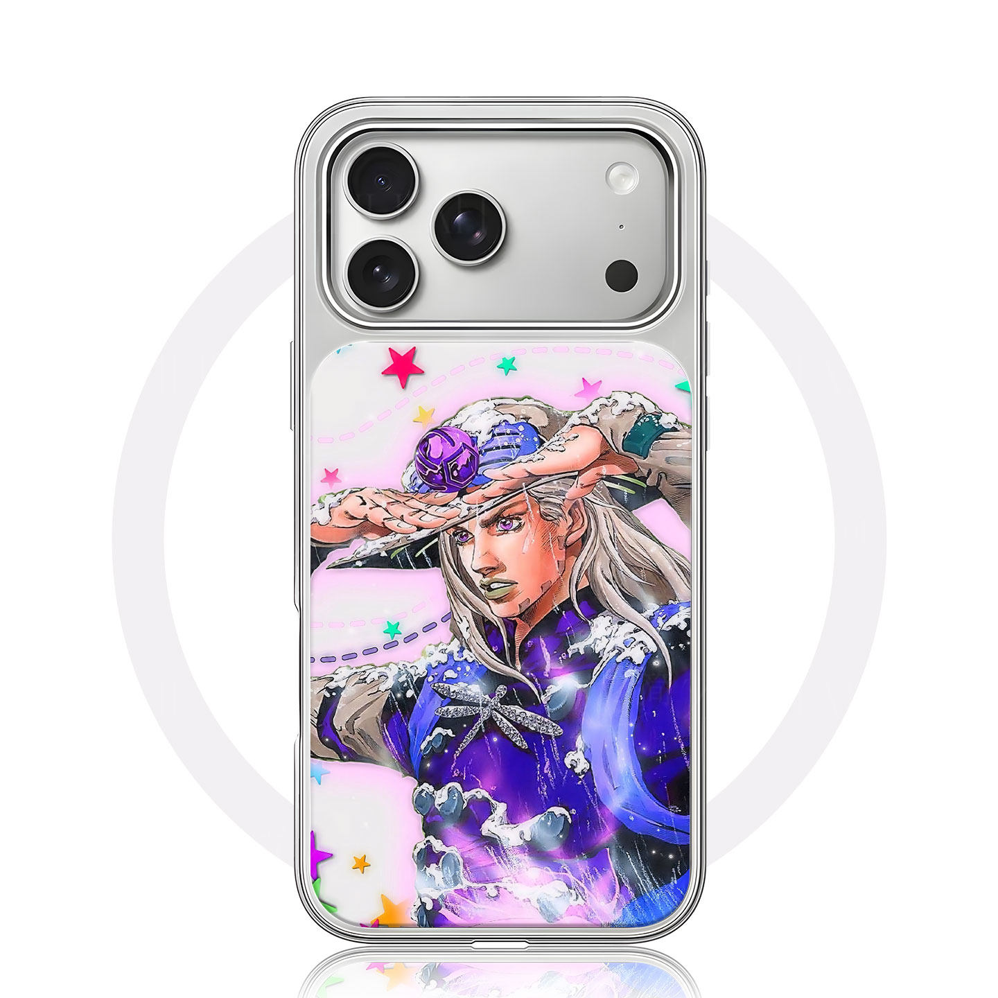 JOJO杰洛大孔黑框玻璃磨砂磁吸碳纤纹手机壳适用苹果iphone17promax华为MATE80PROP80PRO小米15PROMATE60PRO