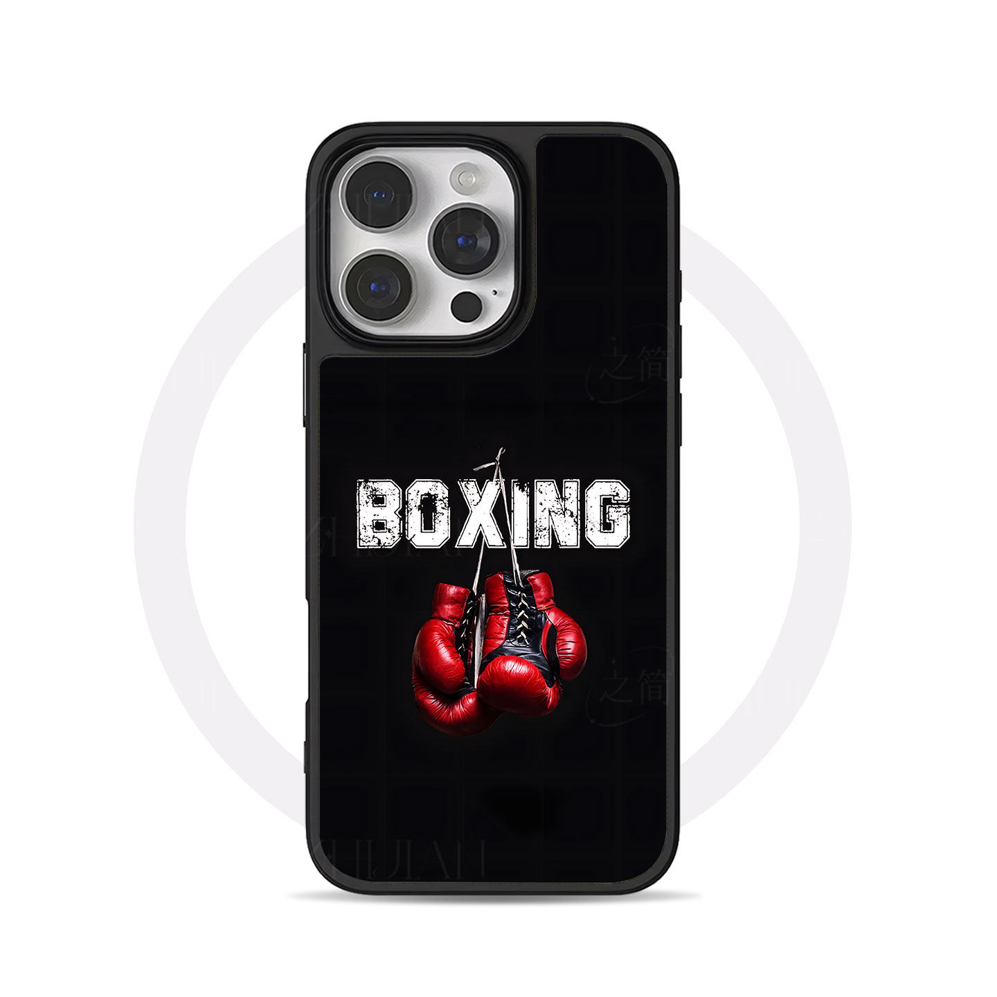 红色拳击手套大孔黑框玻璃磨砂磁吸碳纤纹手机壳适用苹果iphone17promax华为小众个性MATE70PRO15/16PLUSP80P