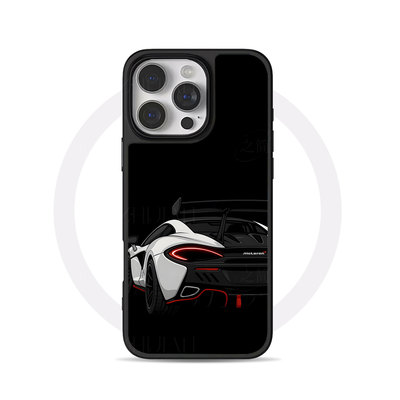 迈凯伦超跑图大孔黑框玻璃磨砂磁吸碳纤纹手机壳适用苹果iphone17promax华为小米17PROMAX15/16PLUSMATE60PRO