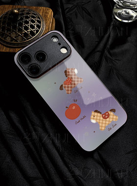 苹果17promax马年富有苹果玻璃手机壳马年新年祝福有钱适用苹果华为三星S25ULTRAP80PRO荣耀400PROMATE80PROM