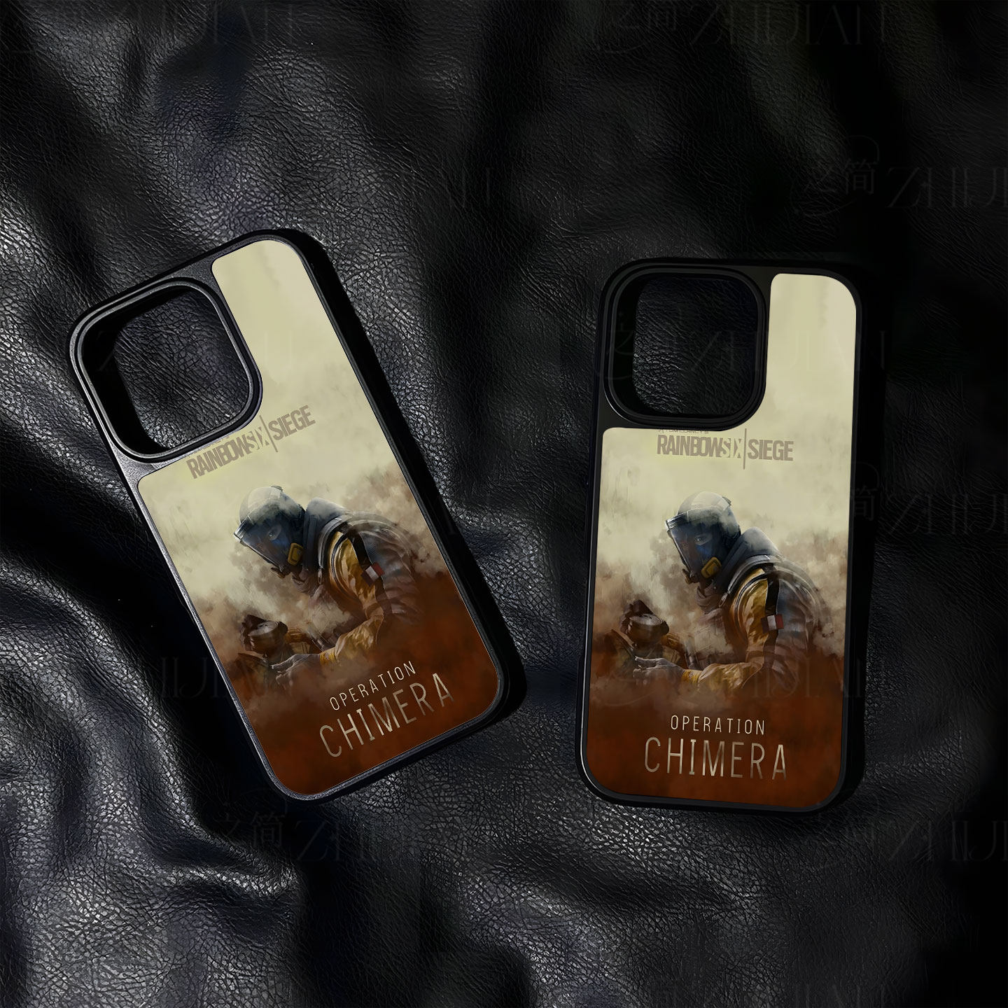 彩虹六号干员大孔黑框玻璃磨砂磁吸碳纤纹手机壳适用苹果iphone17promax华为P70ULTRAMATE80PRO小米14PRO小米