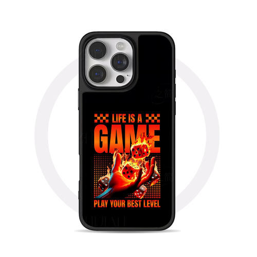 火焰骰子游戏大孔黑框玻璃磨砂磁吸碳纤纹手机壳适用苹果iphone17promax华为小米15PRO12/13/14P80PRO15/16PL